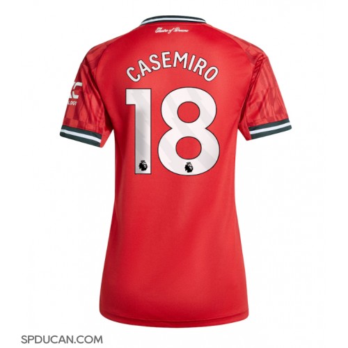 Zenski Nogometni Dres Manchester United Casemiro #18 Domaci 2025-26 Kratak Rukav